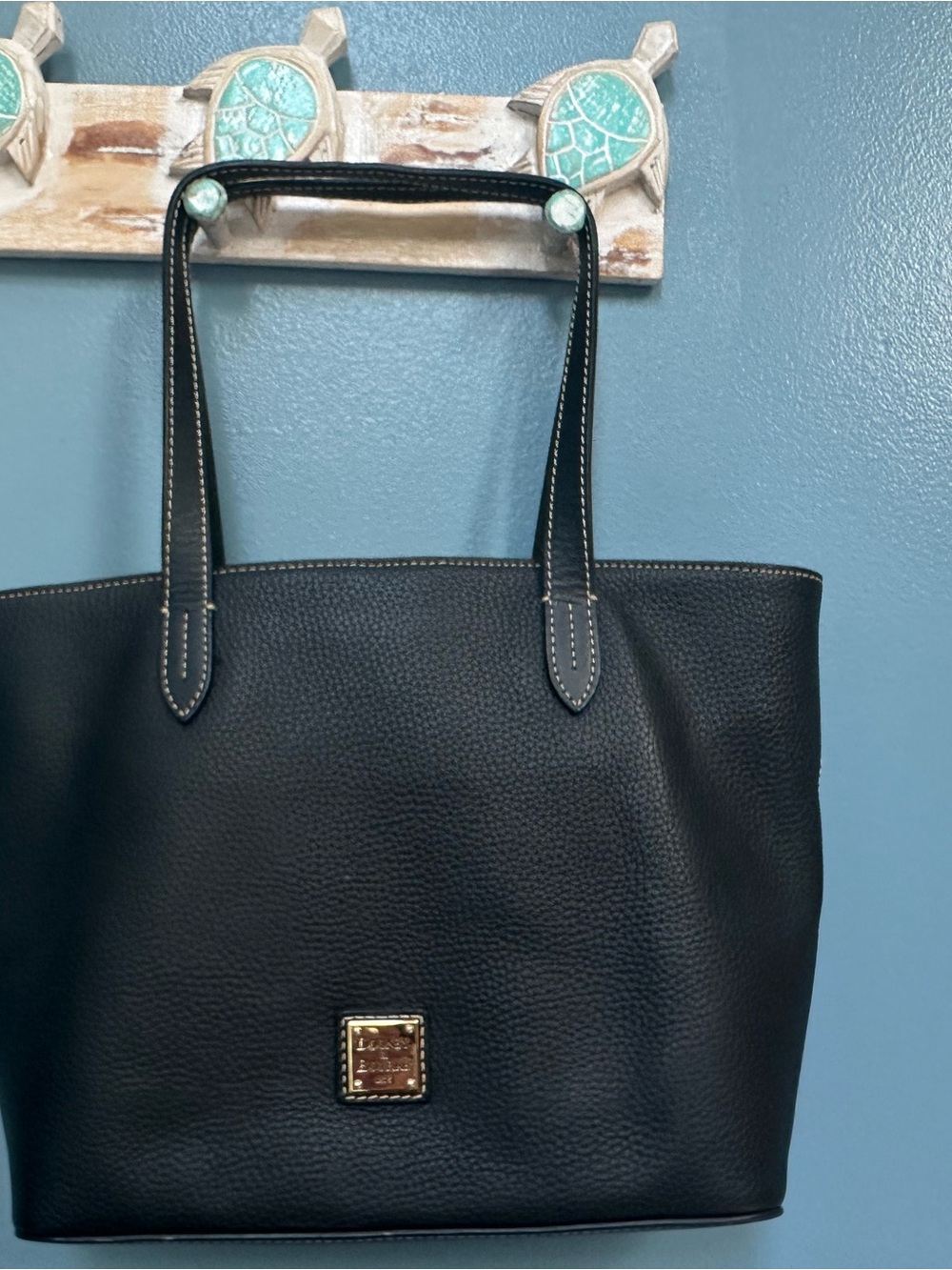 Dooney and Bourke classic Black Leather Tote Bag
